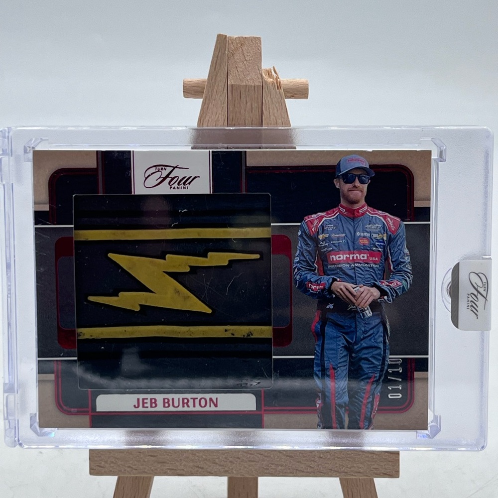 Jeb Burton Bookend Encased Shoe Relic with Sticker Auto
